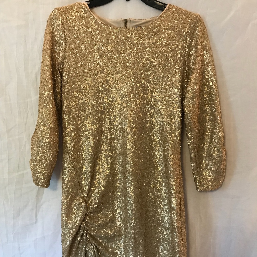 Gold Sequin Vintage Dress
